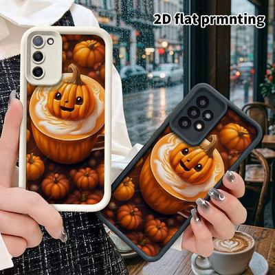 Telefonkasten: 2D Flache Samsung Galaxy A34 A35 M05 M06 S20 S22 S21 FE Plus 5G Mehrschichtige Schutzhülle mit Cartoon-Kürbiskopf, Weihnachten und Halloween G