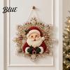 Double Sided Printed Double-sided 2D Pendant with Christmas Acrylic Holiday Decor Metal Chain Snowflake Indoor