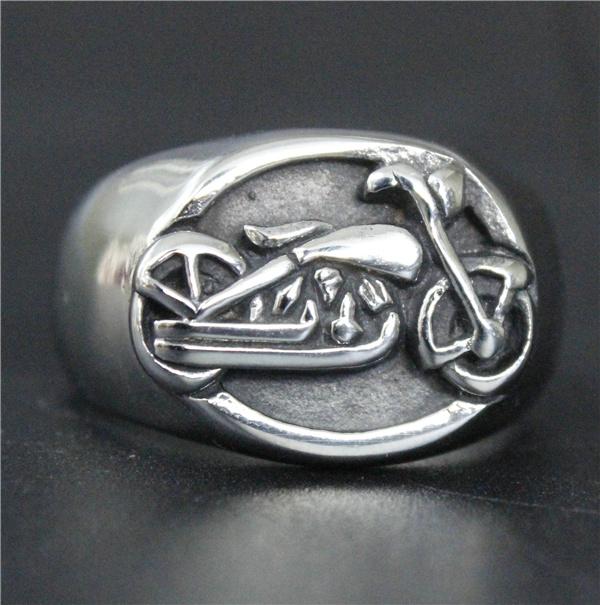 Drop Ship Size 7~14 Fashion Cool Motorcycles Biker Ring 316L Stainless Steel Jewelry Polishing Men Women Motor Biker Ring