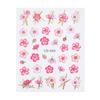 1 Sheet Spring Pink Flower Adhesive Nail Sticker Cherry Blossom Peach Blossom Nail Decal Nail Art Decoration