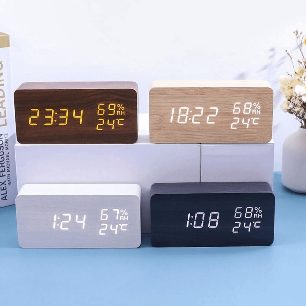 Reminder Digital Alarm Clock Large Display Table Clock LED Digital Clock Temperature Display