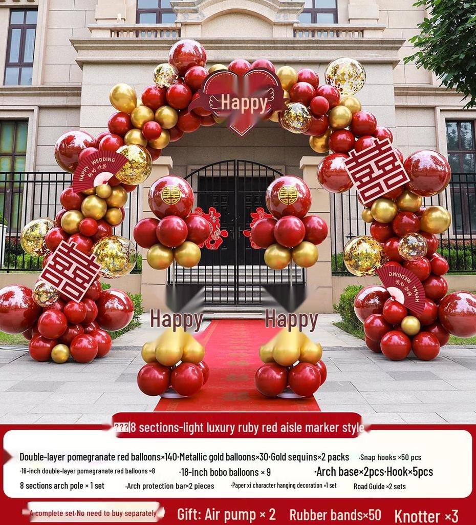 Wedding Balloon Arch Stand for Outdoor Aisle or Doorway Decoration