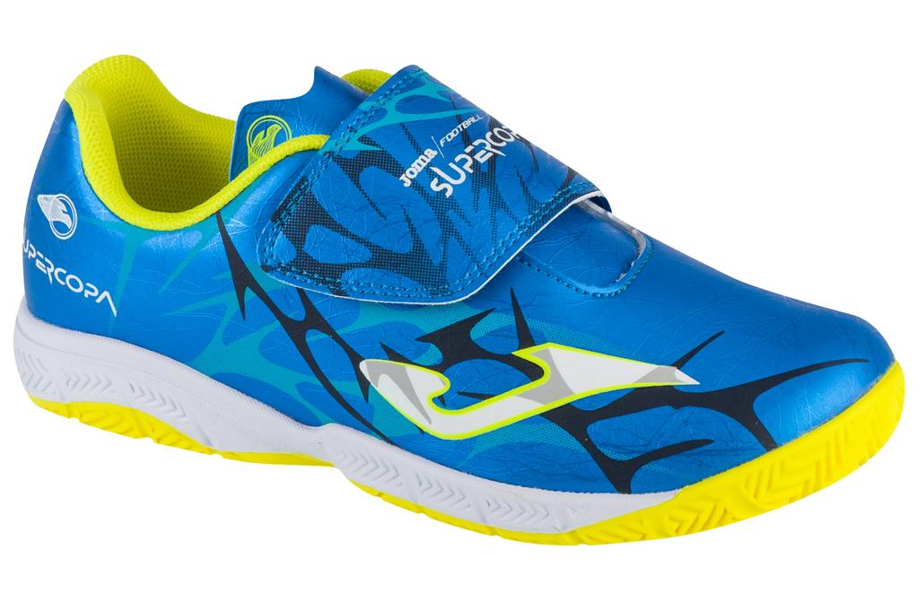 Joma Super Copa Jr 25 SCJS IN, for Boy Blue Indoor Football Trainers