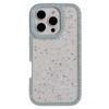 For iPhone 16 Pro Case Rhinestone Frame Star Glitter Epoxy Design TPU+PC Phone Cover