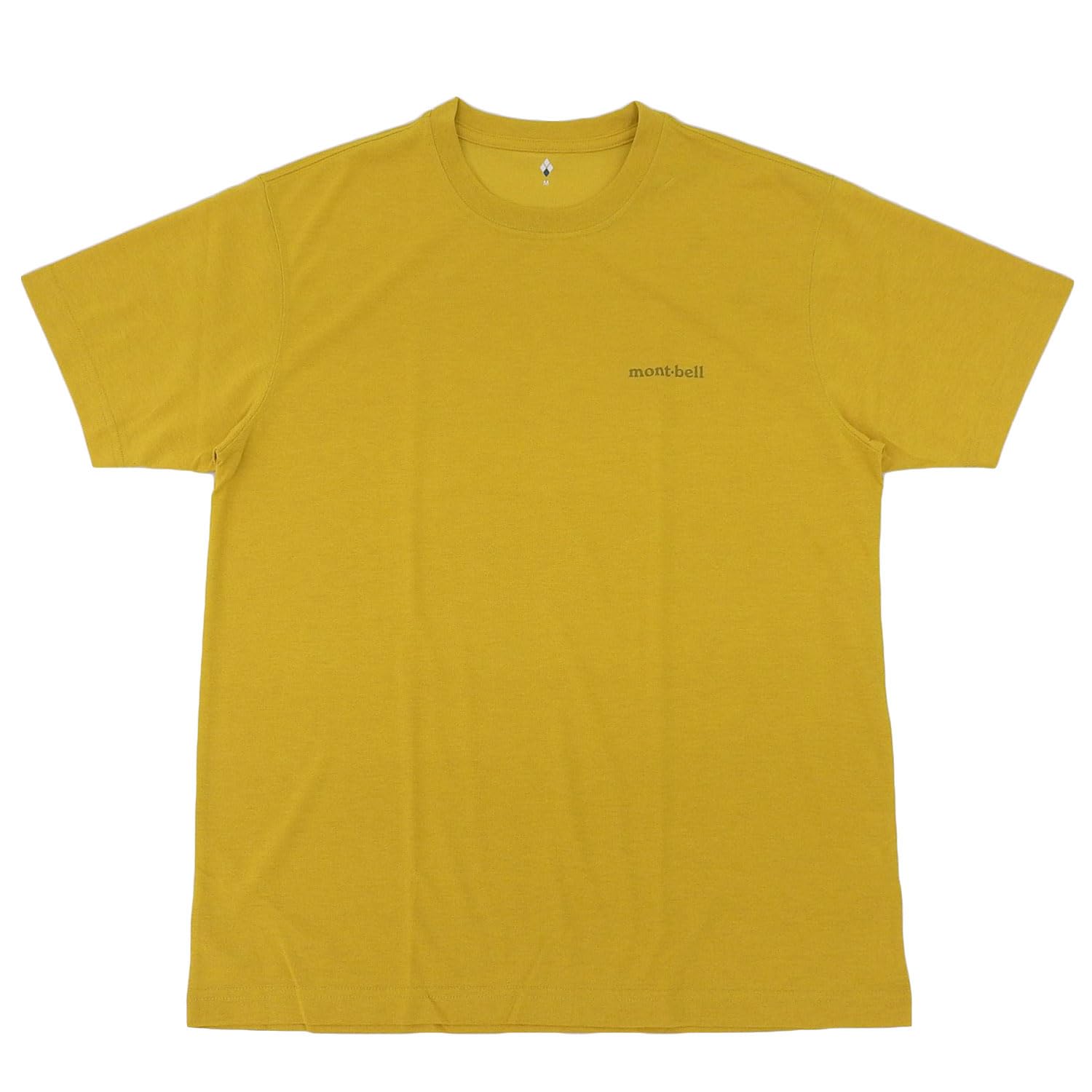 montbell wickron men s short sleeve t-shirt yellow/s