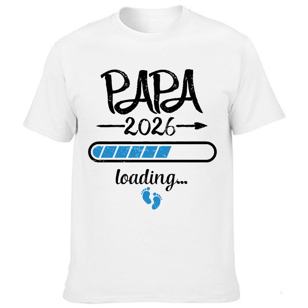 2026 New Cute Dad Mom Baby Print Couple Pregnant T Shirt Pregnancy Summer Short Sleeved Harajuku Streetwear Tops Tees