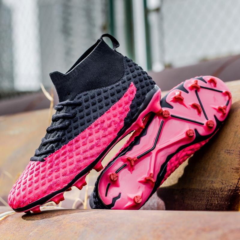 2024 Męskie buty piłkarskie Duże rozmiary Ultralekkie buty piłkarskie Chłopięce trampki Antypoślizgowe AG/TF Korki piłkarskie Botki do kostki Unisex