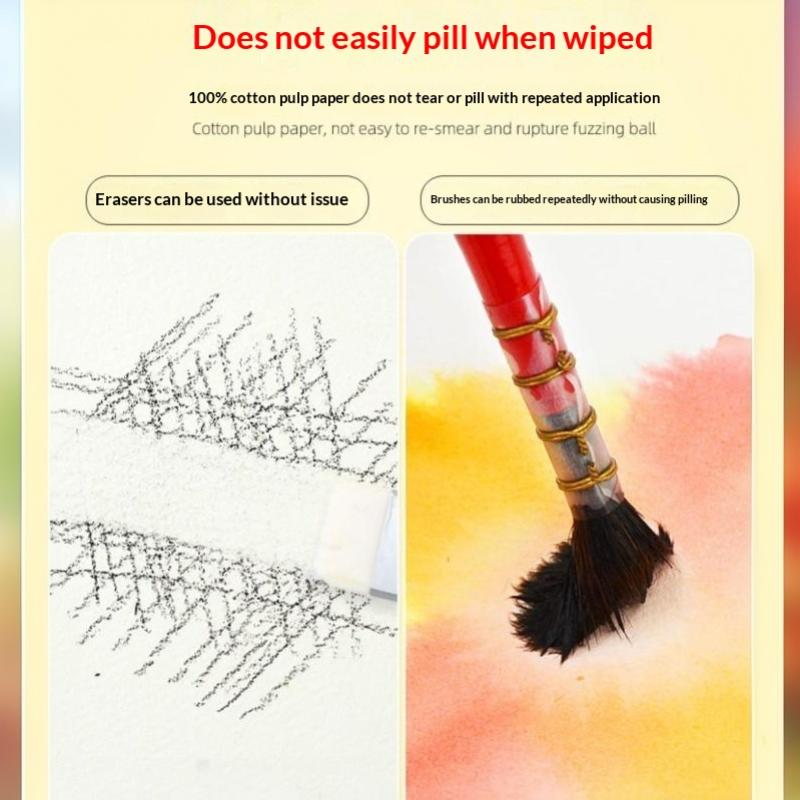 100% Cotton Artist Watercolor Paper Block 200G 20Sheets Professional Watercolor Sketchbook Pad For Painting Art Supplies