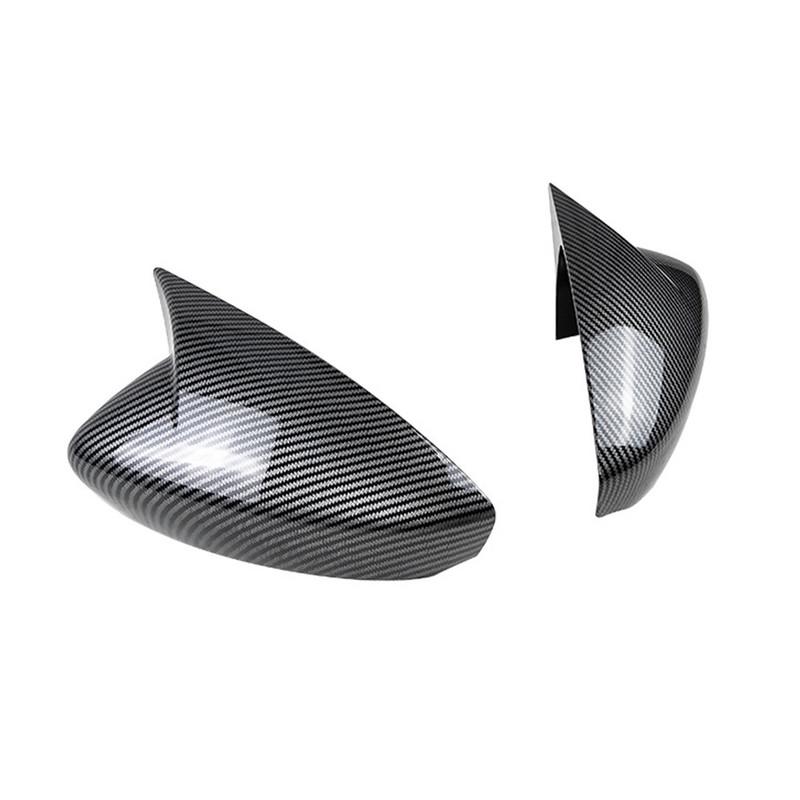 For Mazda CX30 CX-30     Car Rearview Side Mirror Cover Wing Cap Door Housing Shell Trim Sticker ABS Carbon