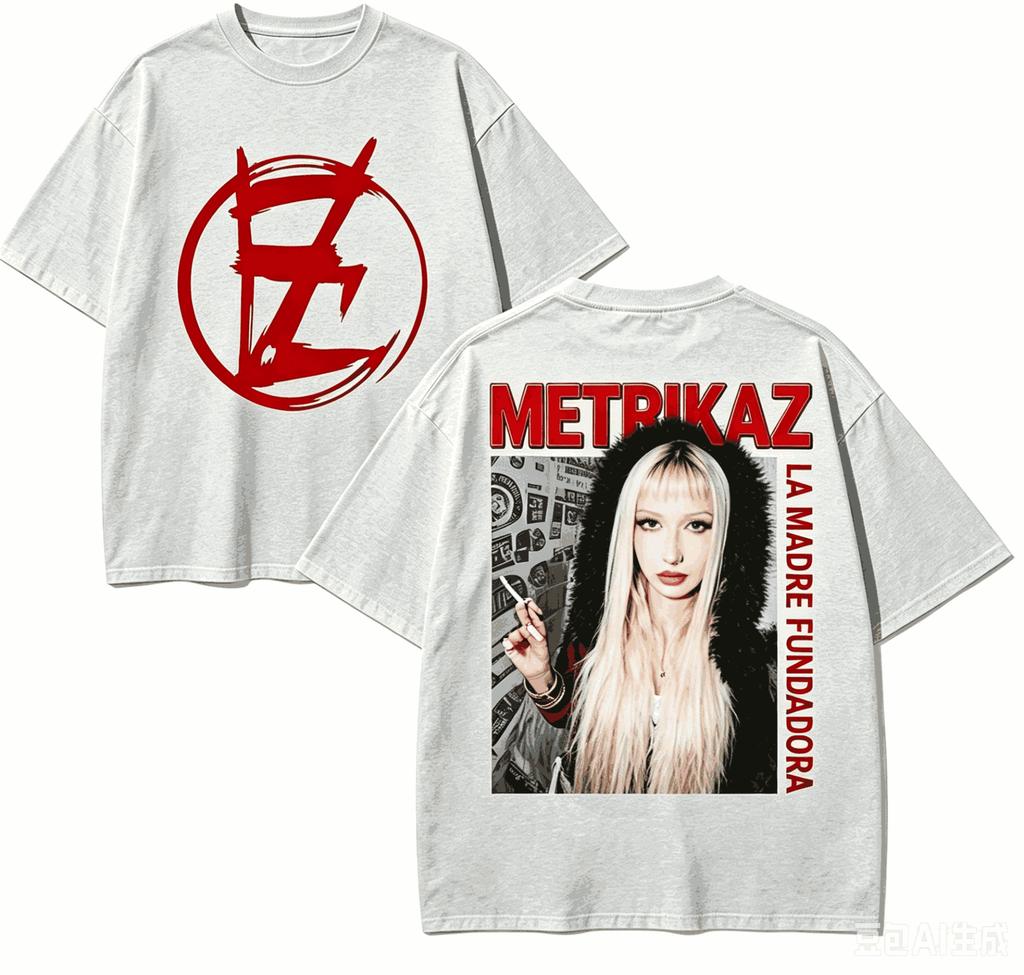Metrika For Fan Gift Tshirt Unisex Unisex Harajuku Oversizedunisex Short Sleeve Streetwear High Quality Couples Soft Comfortable