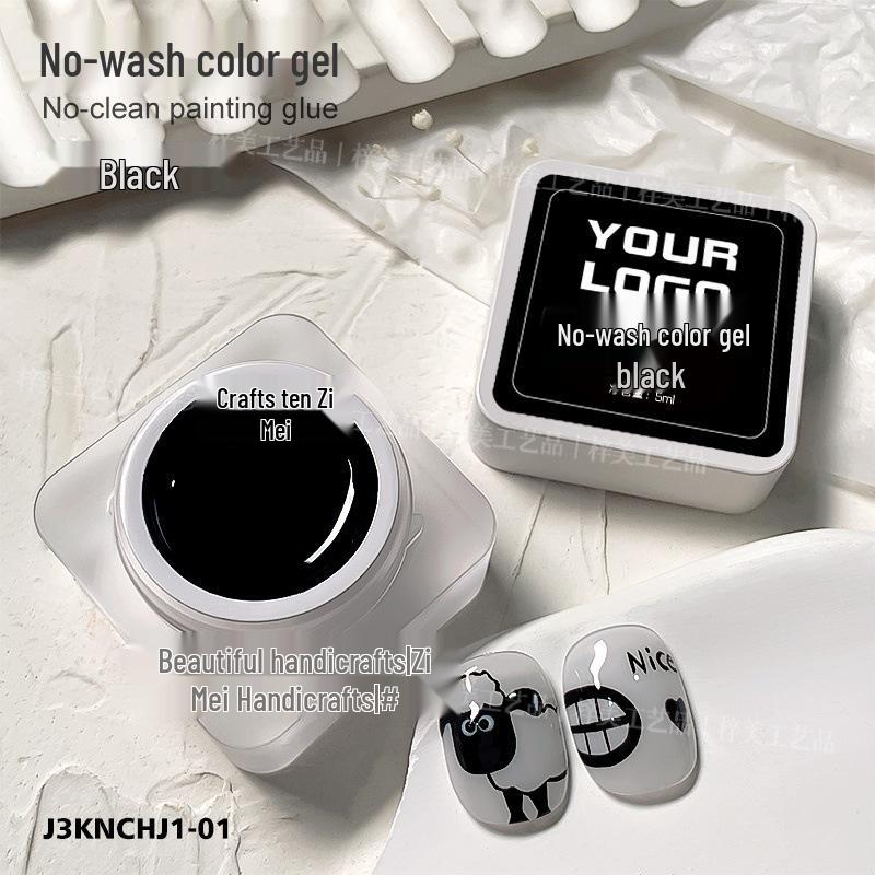

Нейл-арт Черно-белая серия 2025: Гель для цветной росписи и контурирования без липкого слоя, Универсальный гель-штукатурка, Гель-лак.