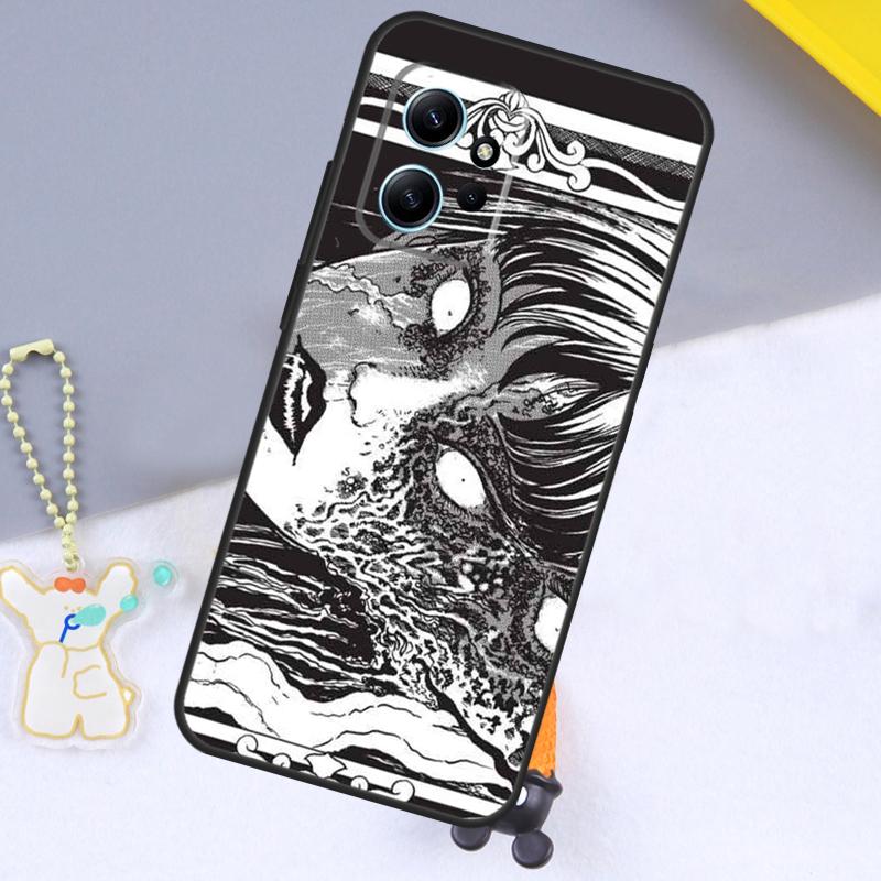 Horror Manga Style Case For Xiaomi Redmi Note 13 9 10 11 12 14 15 Pro Plus Cover For Redmi 15 C 14C 10C 12C 13C