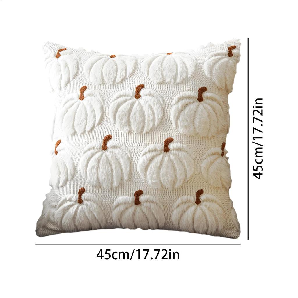 Pumpkin Fall Decorative Pillow Covers - Seasonal Throw Pillowcases for Couch, Sofa, Bed, Car and Photo Backdrop