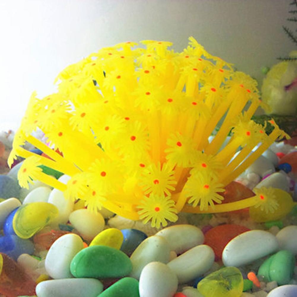 Künstlicher Seeigelball aus Silikon für Aquarien, Anemonen, mehrfarbig, imitierte Korallenornamente für Aquarien, Aquarium-Dekoration