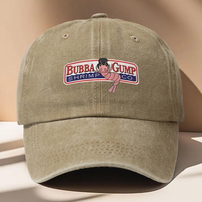A MenS BUBBA Printed Baseball Cap Vintage And Versatile Suitable for Both Men And Women with an Adjustable Fit Wearable in
