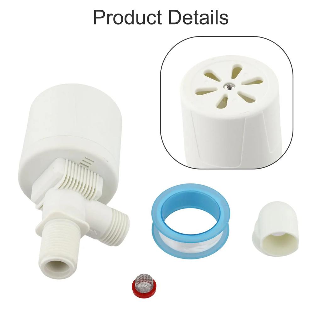 Water Tank Float Valve with Automatic Level Control Reliable Performance for Hydroponics and Other Applications