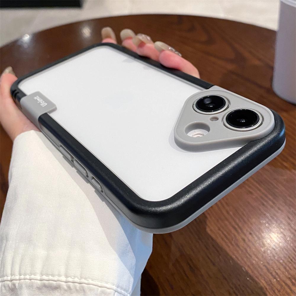 

Чехол Contrast Splice Color Frame для iPhone 16 15 13 Pro Max 11 12 14 Plus X XS XR, ударопрочный, с полой задней частью, цветной чехол For iPhone 15 Pro