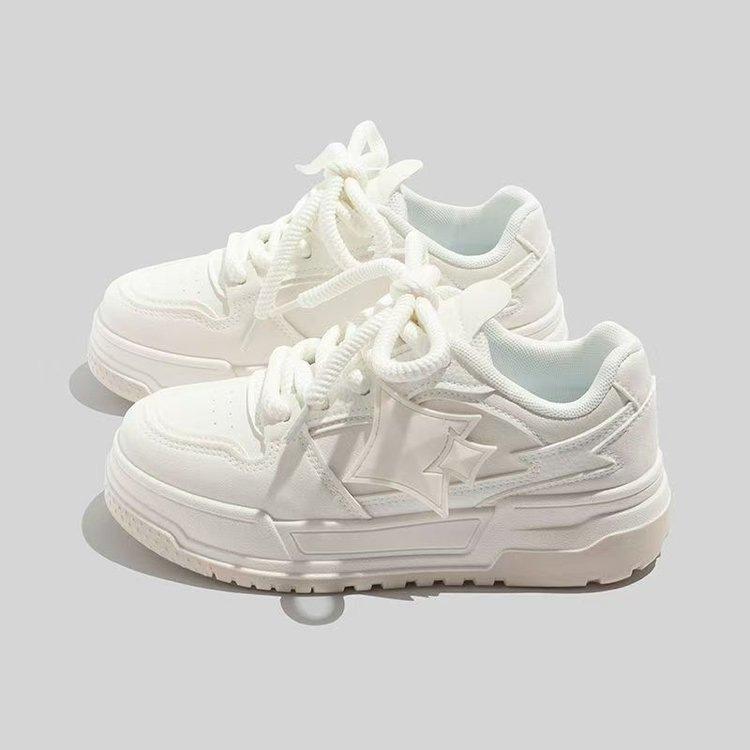 Campus Style Platform Bread Shoes Spring New Chic Niche Student Breathable Leisure Sports Board