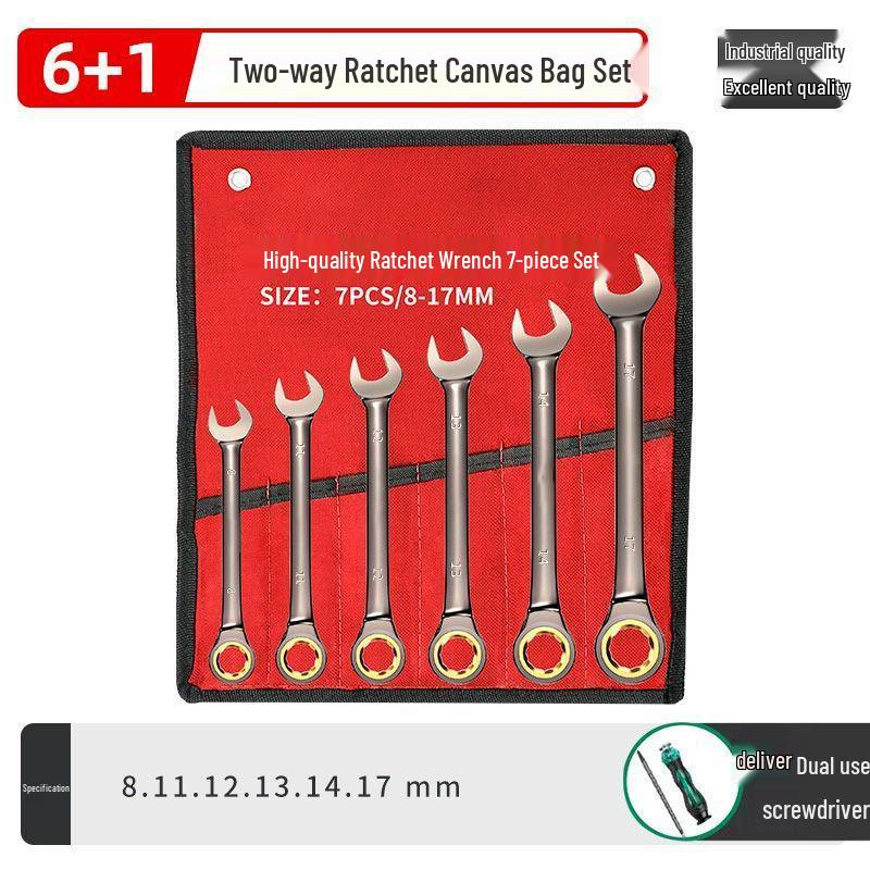 72-Teeth Dual-Purpose Swivel Head Ratchet Wrench - Ideal for Quick Automotive Repairs