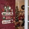 Rustic Wooden Plaque Vintage Hanging Welcome Board Holiday Hanger Christmas Door Sign Office