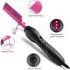 Hair Straightener Hot Comb Anti-Scald Beard Straightening And Curling Iron Portable Electric Press Comb For Wigs&Beard Heat Comb
