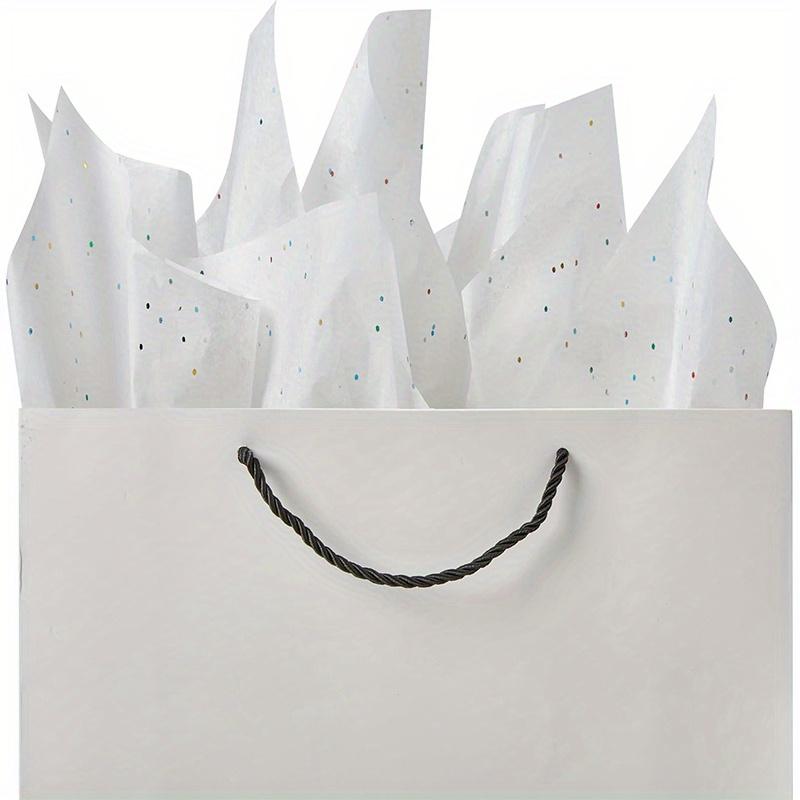 40 Blatt Weißes Seidenpapier für Geschenkbeutel Verpackung Glitzer Kunst Seidenpapier für Bastelarbeiten