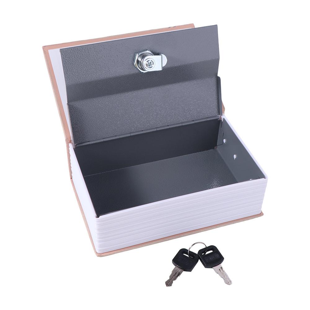 Analog Dictionary Password Security Safe Box Rectangle Key Locker Hidden Dictionary Book Home