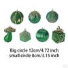 7x Christmas Tree Ornaments Hanging Pendants Foam Xmas Decor Decorative Baubles for Party