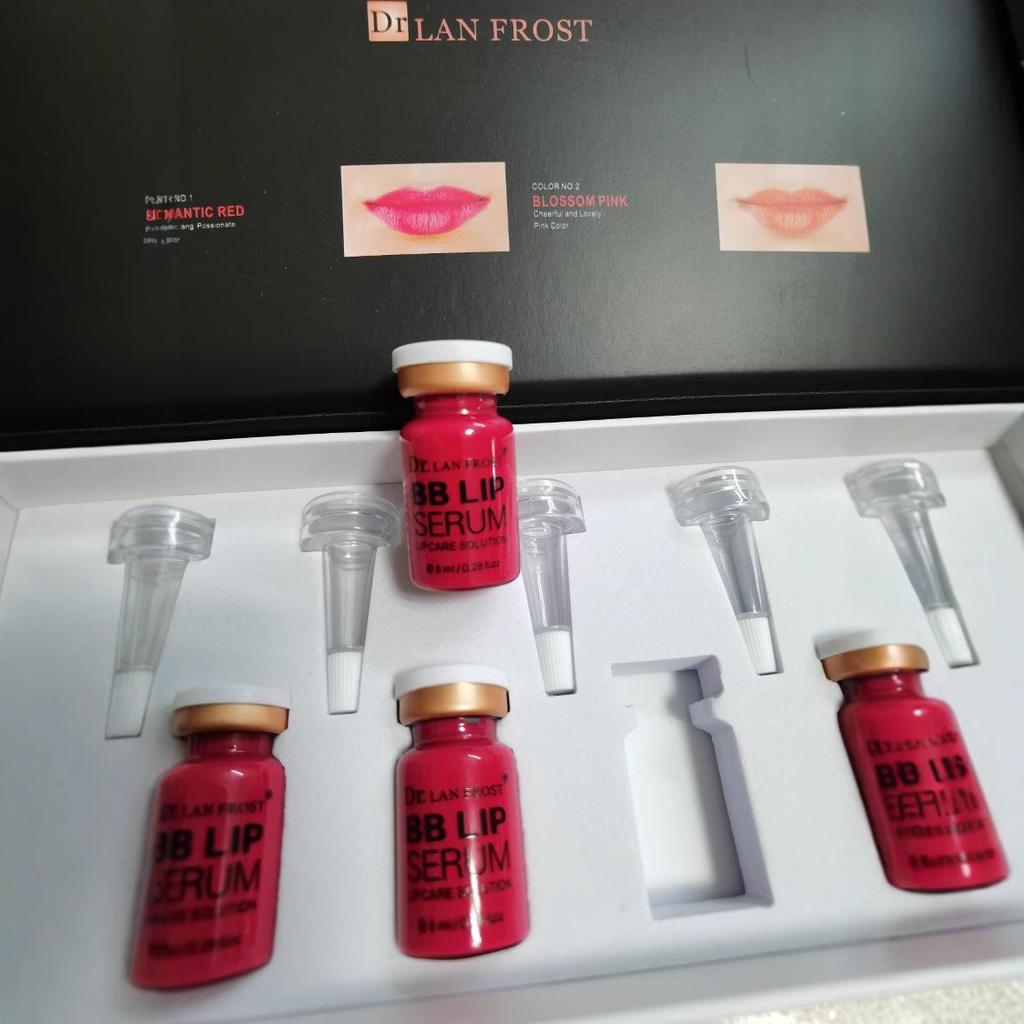 Dr. Lan Frost BB Glow Lūpų Mezoterapija Pusiau Nuolatiniai Lūpų Dažai Serumas