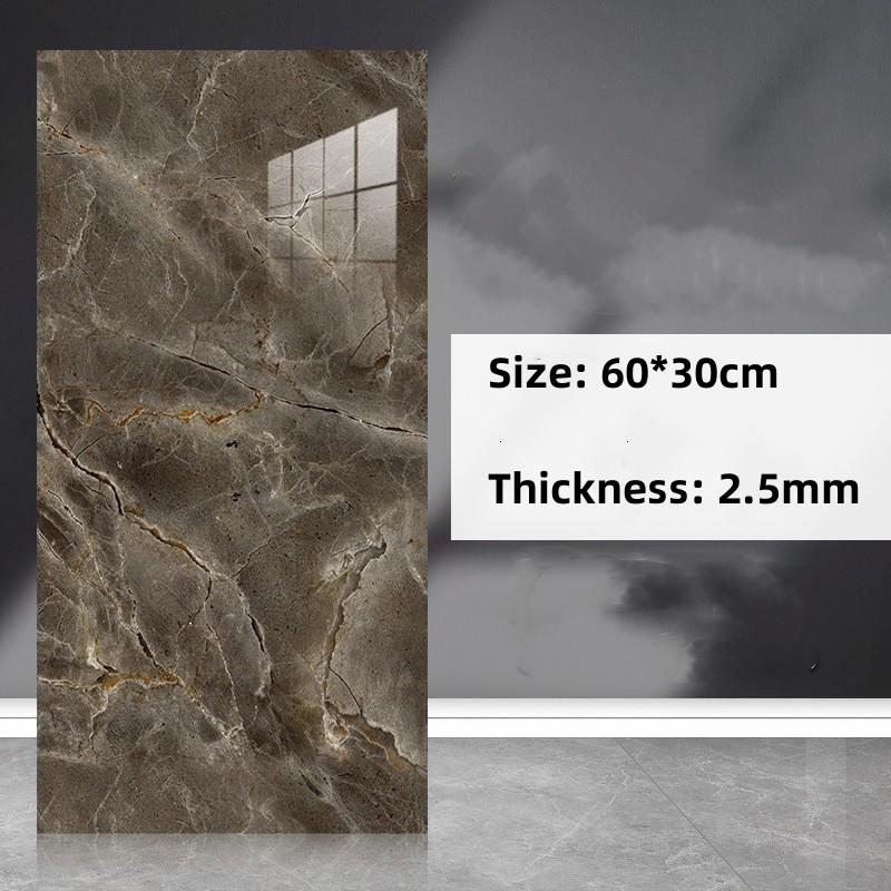 Adesivo autoadesivo con motivo in marmo simulato per piastrelle Decorazione da parete Pannello impermeabile in alluminio-plastica per WC