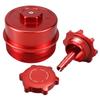 Aluminum Oil Filler Neck Sealing&Oil Filter Lid&Power Steering Reservoir Caps for BMW E46 E36 323i 328i E39 525i 528i 530i