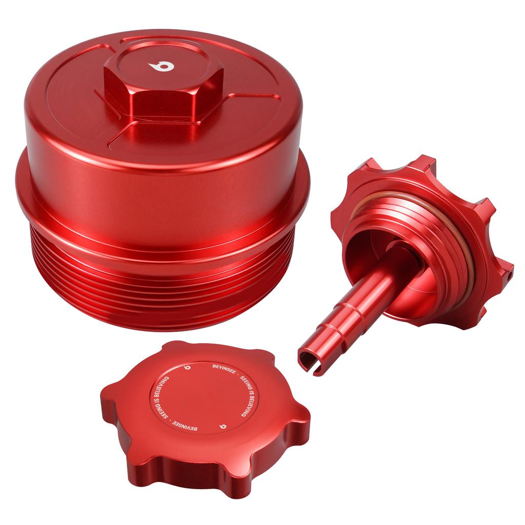 Aluminum Oil Filler Neck Sealing&Oil Filter Lid&Power Steering Reservoir Caps for BMW E46 E36 323i 328i E39 525i 528i 530i