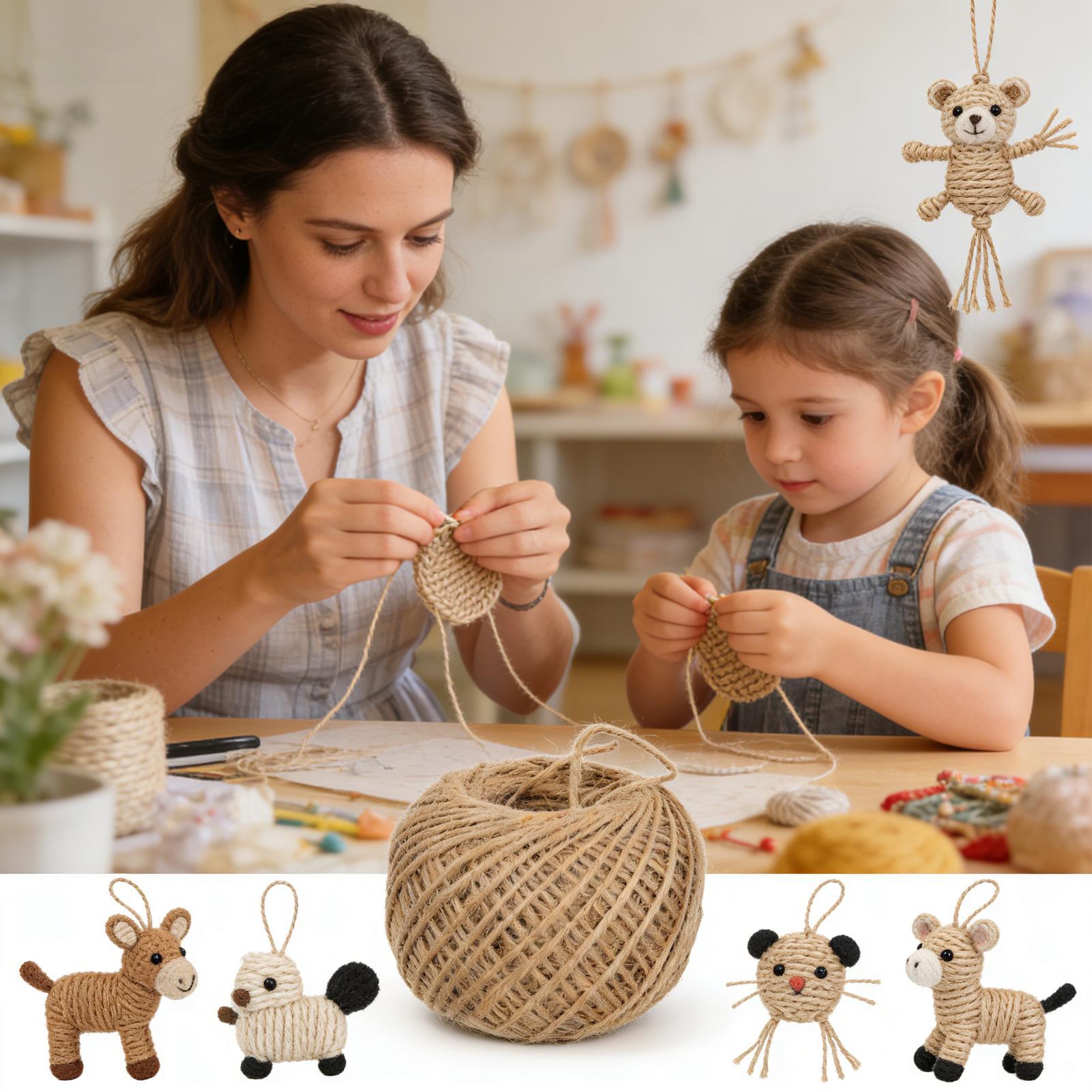 

Jute String 50m Bouquet Making Twine Wrapping Packing Jute Strings For DIY Crafters Gardeners Farmers Wedding Planners Favor CN