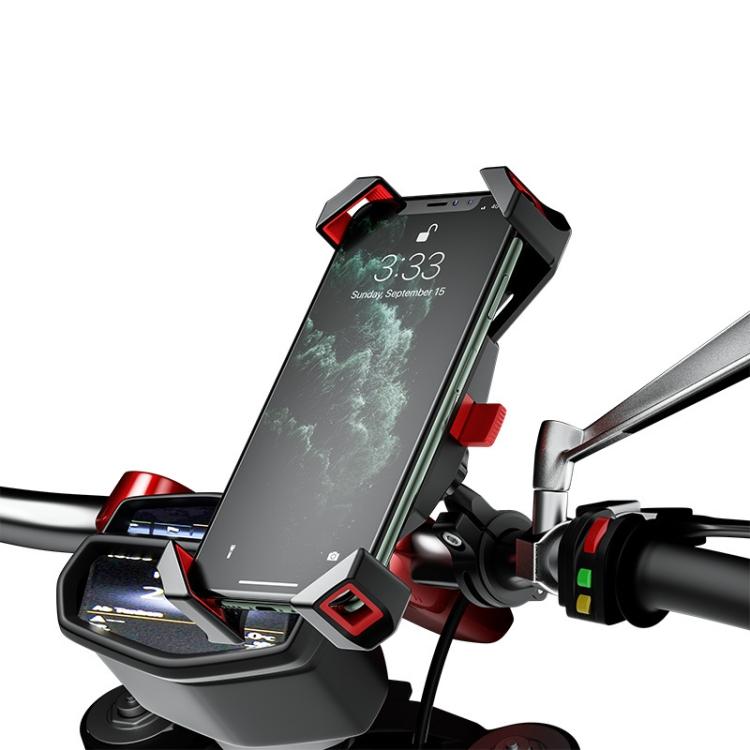 Kewig Reflection To Fall Stoßfeste Fahrradhalterung Motorrad Vier-Klauen Handyhalterung