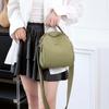 Women's Multifunctional Shoulder Crossbodybag Solid Color Handbag Travel Bag Nylon Small Backpack