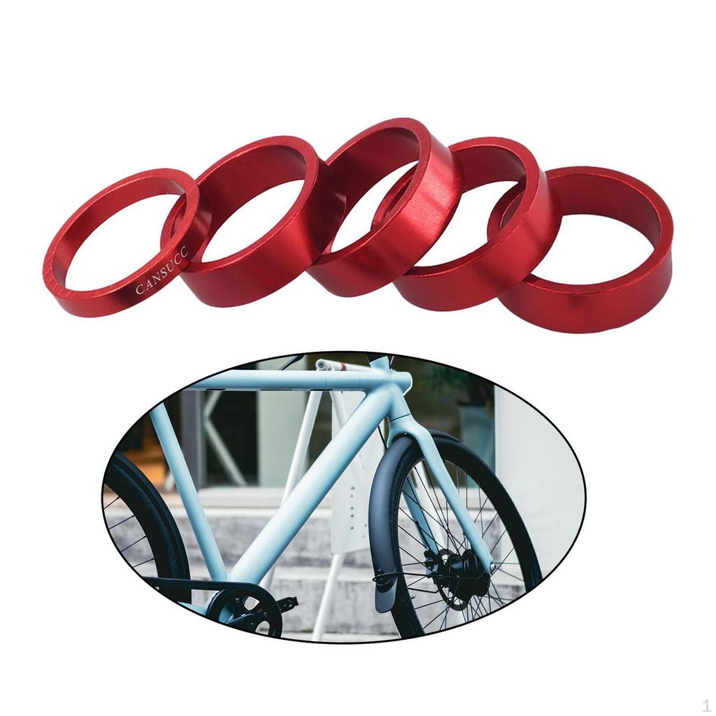 Headset Spacer, 6-Piece Aluminum Alloy, Stem Spacers Fit for The