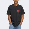Adidas Logo Print Crew Neck T-Shirt Men Tops Black HA7208