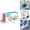 Plastic Domino Train Playset With Sensor Control For Children Interactive Learning