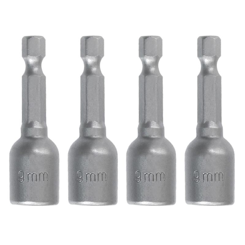 6-13mm Socket Magnetic Nut Screwdriver 1/4in Hex Electric Drill Bit Magnetic Nut Driver Socket Hexagonal Socket Head