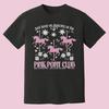 Rosa Pony Club T-Shirt Süßes Retro Grafik-T-Shirt Chappell Keep Dancing