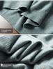 Men's V-neck Cashmere Sweater: Autumn/Winter Short Sleeve, Loose-Fit Knitwear, Color Block Half Sleeve, Casual and Trendy.