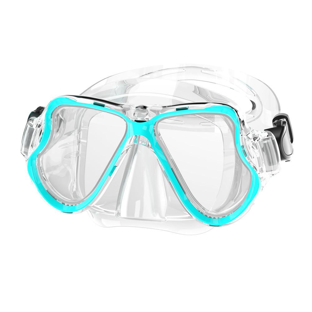 

Free diving mask, nose protection, waterproof and leak-proof integrated зелёный