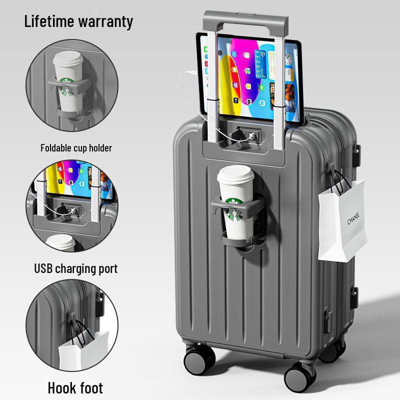 Stylish Lightweight Durable Suitcase with Combination Lock for Women, Men, and Students