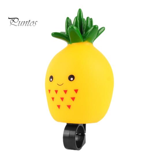 Cartoon Bike Bell Cute Squeeze Bicycle Horn Loud Clear Sound Easy Installation On 0.87" Handlebars Bicycle Bell Lightweight Plastic Silicone