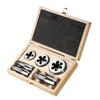 6-Piece HSS Hand Thread Tapping Tool Round Die & Tap Set Metalworking Hand Tools for DIY Crafts And Home Improvement