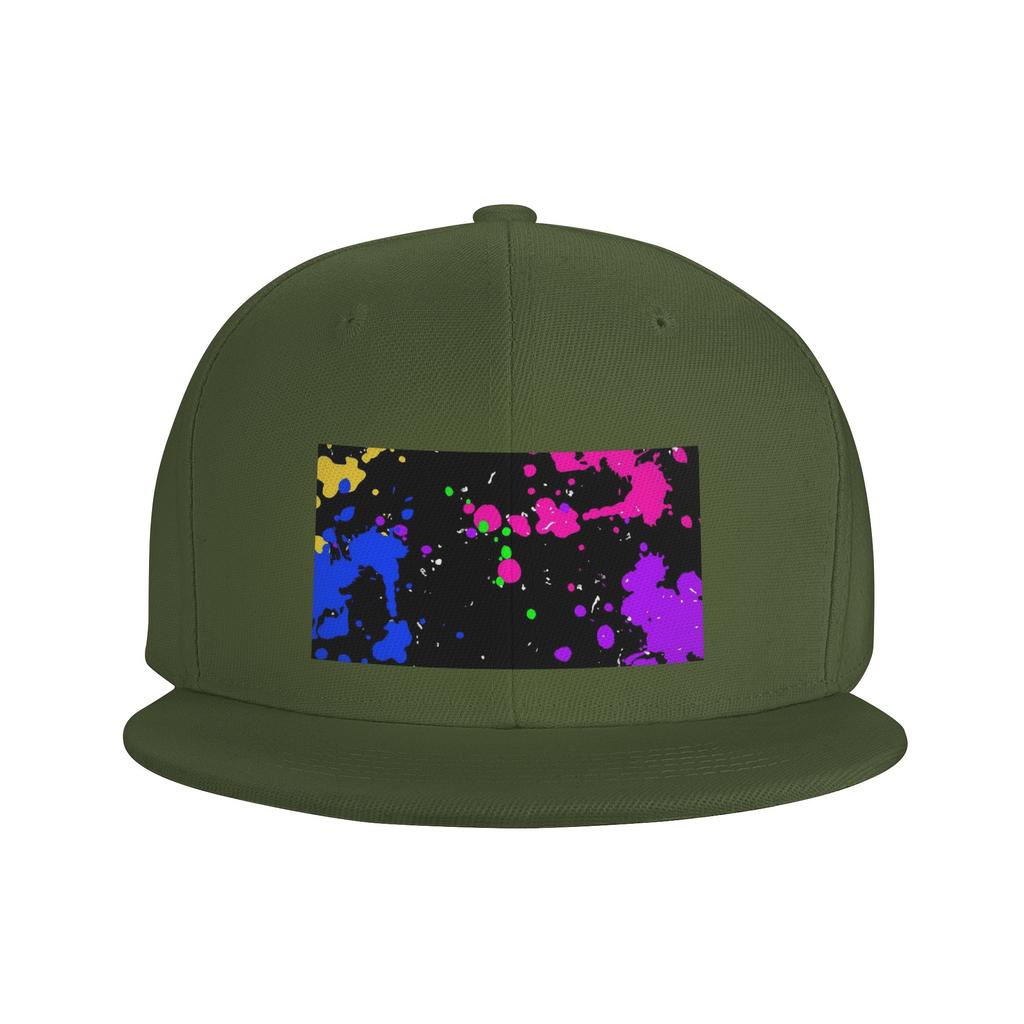 Colorful Graffiti Splatter Print Baseball Caps Snapback Fashion Baseball Hats Breathable Casual Casquette Outdoor for Unisex
