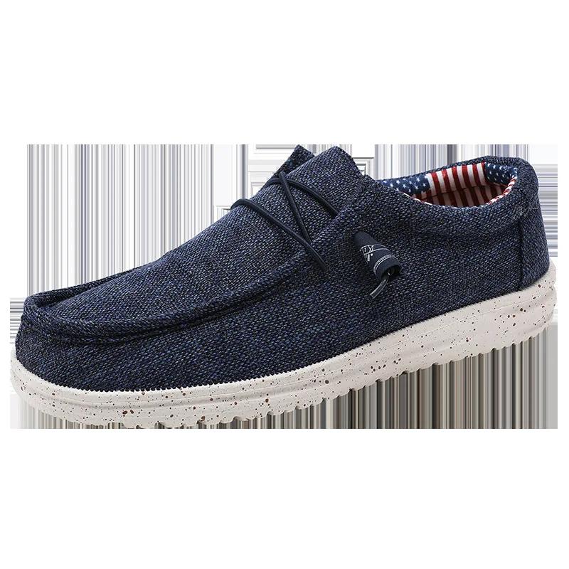 Men Loafers Trendy Casual Shoes Men's Canvas Shoes Trade Slip-on Lazy Shoes for Men zapatos vulcanizados hombre