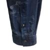 DIESEL Overall handle Long sleeve Band collar shirt M Navy Women Used