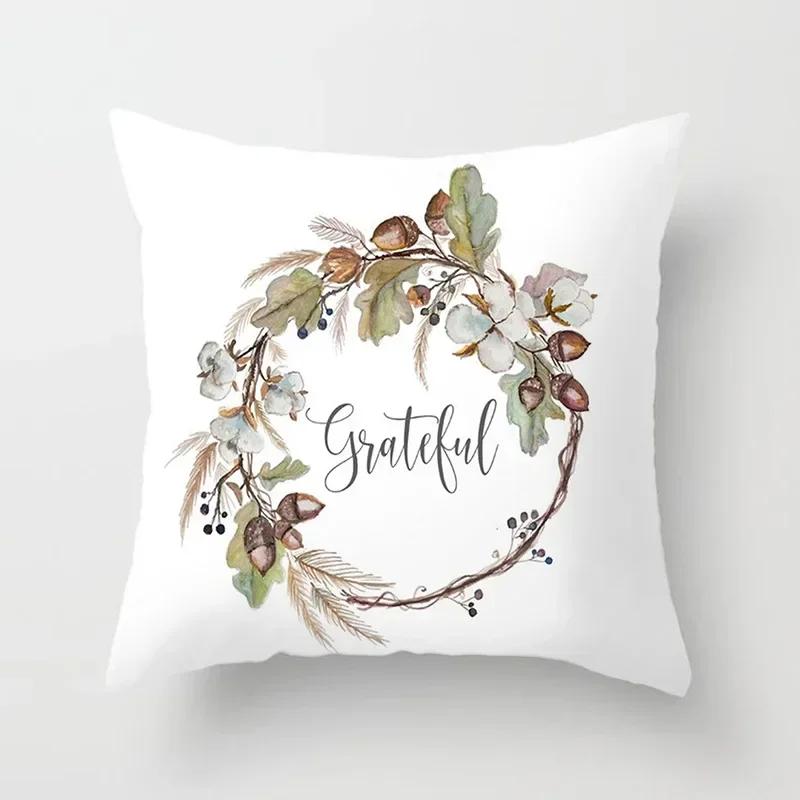 Pumpkins Cushion Cover Happy Halloween Pillow Covers Cartoon Home Decor Soft Peach Skin for Sofa Bed Decorative Cases 45x45cm