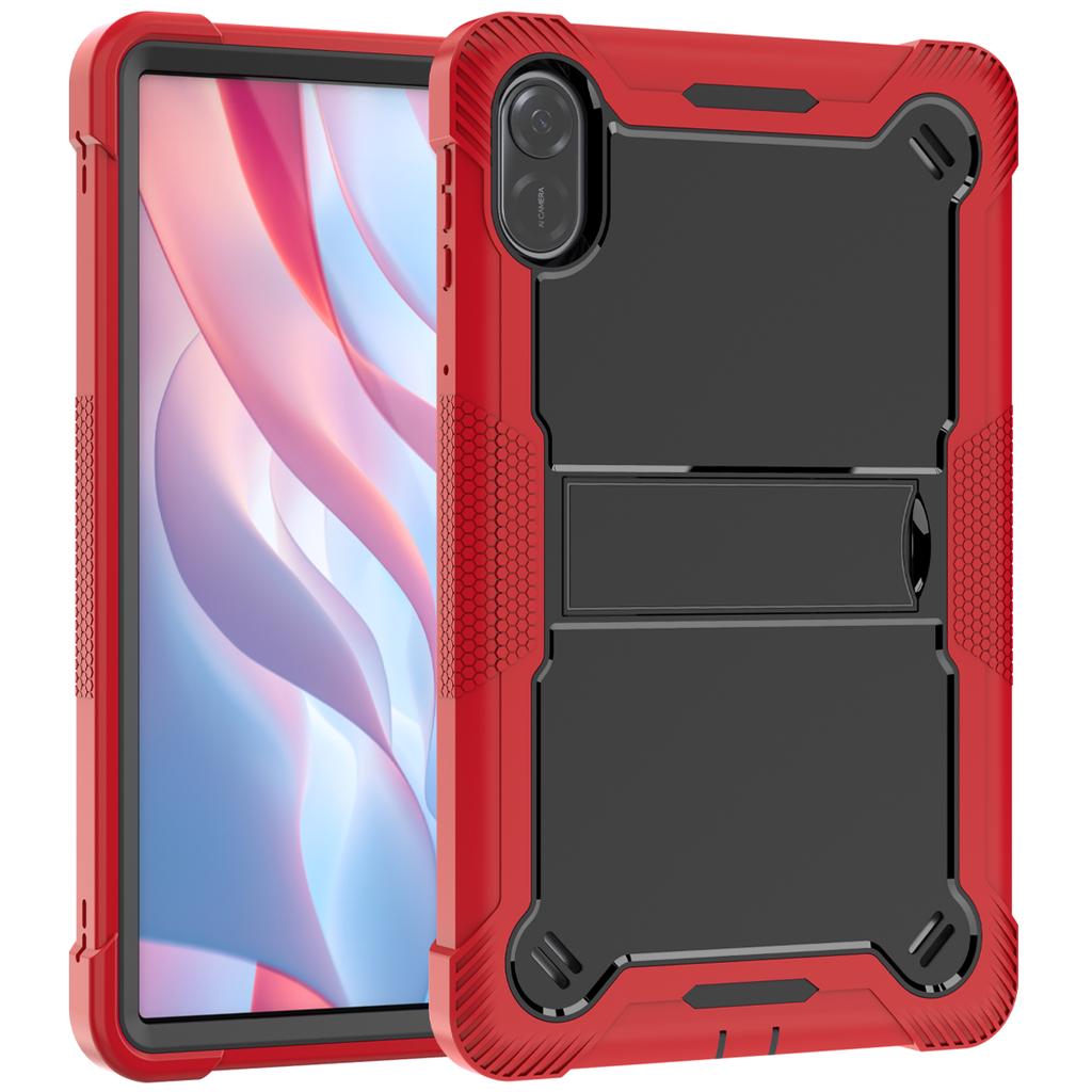 For Honor Pad 10 12.1 Inch 2025 Heavy Duty Armor Stand Cover Kids Silicone PC Case for Honor Pad X9A 11.5 X8A 11 X8 Pro X9 11.5
